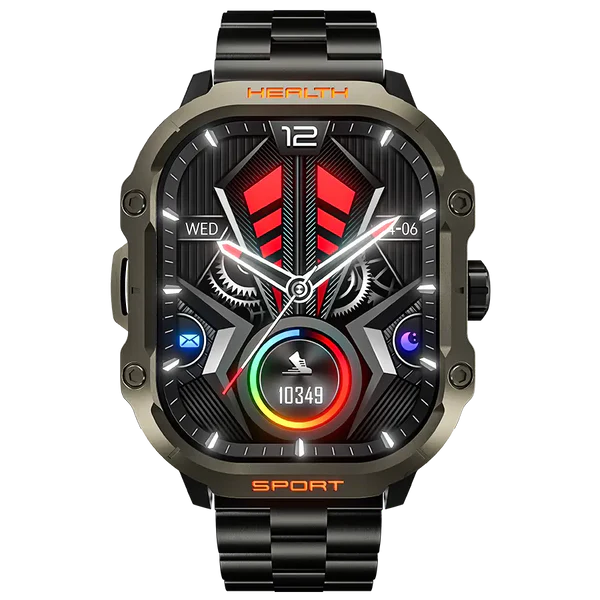 Ronin R-013 LUXE Smart Watch | 2.01” AMOLED Display | Bluetooth Calling | IP67 Water Resistant | Health & Fitness Tracker