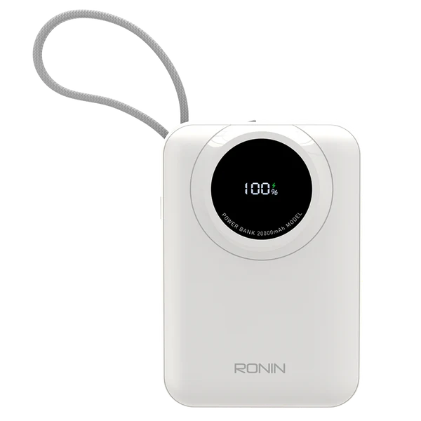 Ronin ION R-4035 Power Bank | 20,000mAh | 22.5W Fast Charging | Type-C & USB Output | Digital Display