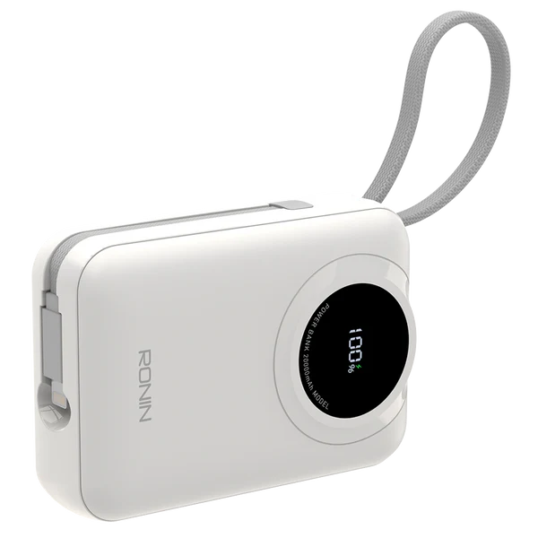 Ronin ION R-4035 Power Bank | 20,000mAh | 22.5W Fast Charging | Type-C & USB Output | Digital Display