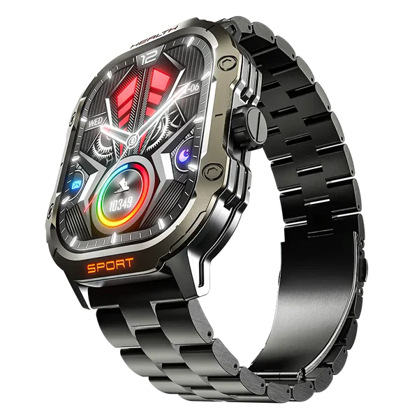Ronin R-013 LUXE Smart Watch | 2.01” AMOLED Display | Bluetooth Calling | IP67 Water Resistant | Health & Fitness Tracker