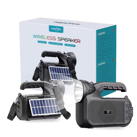 Ronin GTS-2068 Titan Wireless Speaker | Bluetooth | FM | TWS | Solar Charging | 3" Driver | 1200mAh Battery