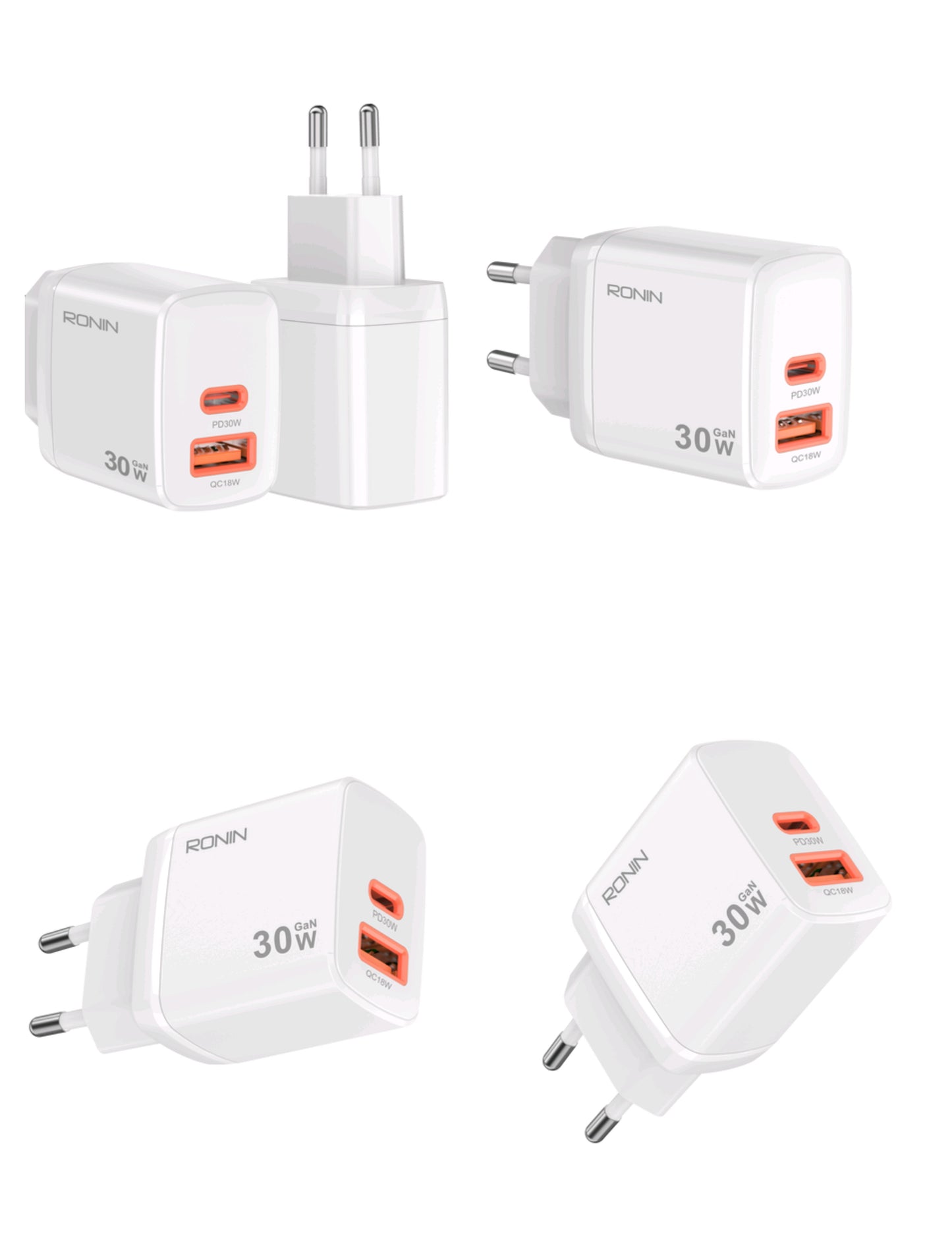FLUX R-6030 Fast Charger 30W | Compact Wall Adapter for Smartphones, Tablets & Power Banks