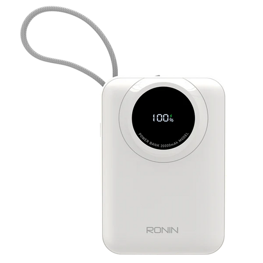Ronin ION R-4035 Power Bank | 20,000mAh | 22.5W Fast Charging | Type-C & USB Output | Digital Display