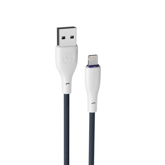 Ronin R-2025 Phone Cable | 2.4A Fast Charging | 1.2m Braided Cable | Durable & Tangle-Free Design