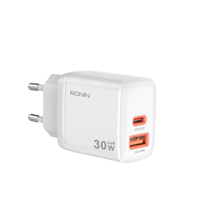 FLUX R-6030 Fast Charger 30W | Compact Wall Adapter for Smartphones, Tablets & Power Banks