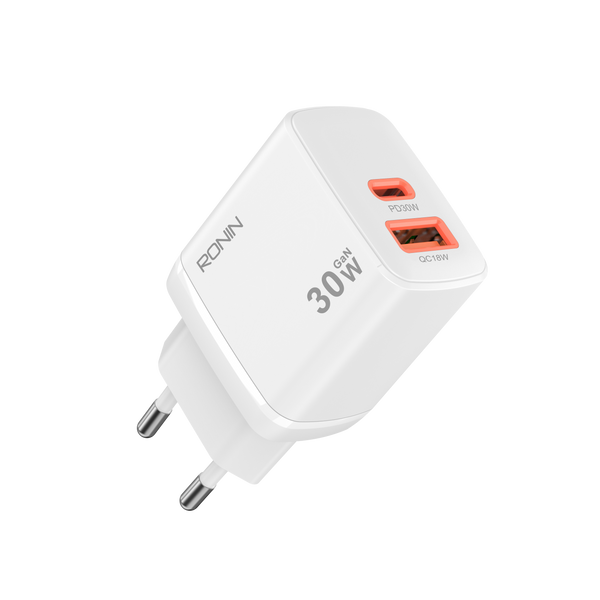 FLUX R-6030 Fast Charger 30W | Compact Wall Adapter for Smartphones, Tablets & Power Banks