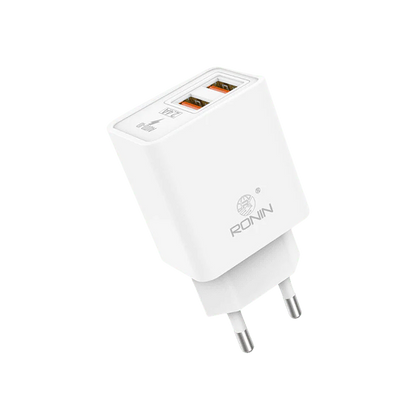 Ronin R-515 Fast Charger | 3.0A Output | PD & VOOC Compatible | Type-C, Android & Lightning Support