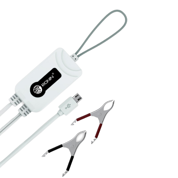 RONIN R-666 Clip Battery Solar Charger | 12V Battery Charger | 2.4A Output | Micro & Type-C Versions | Compact & Safe Design