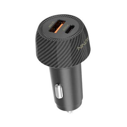 RONIN Nos R-2505 Car Charger | 48W Dual Port (QC 18W + PD 30W) | Fast Car Adapter for iPhone, Samsung, Vivo, Oppo & More | Smart Safe Charging