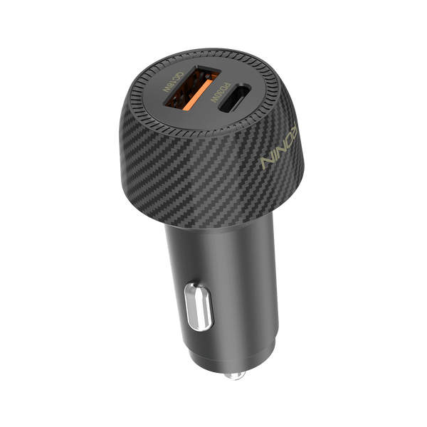 RONIN Nos R-2505 Car Charger | 48W Dual Port (QC 18W + PD 30W) | Fast Car Adapter for iPhone, Samsung, Vivo, Oppo & More | Smart Safe Charging
