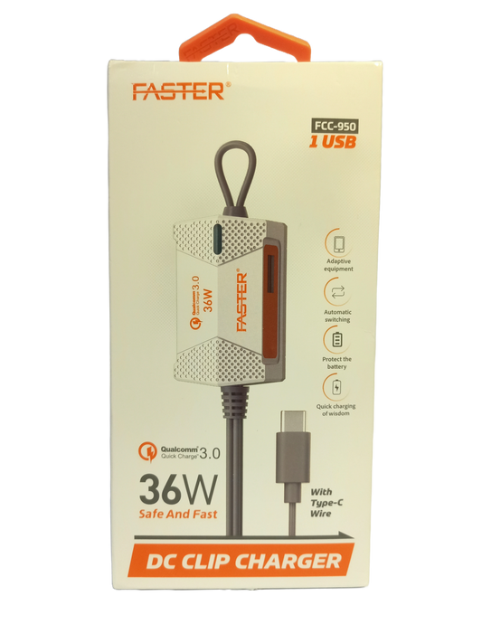 Ronin MAGNETOR R-777 DC Clip Charger | 2.4A Output | Magnetic Connection | Micro USB | Fast & Secure Charging